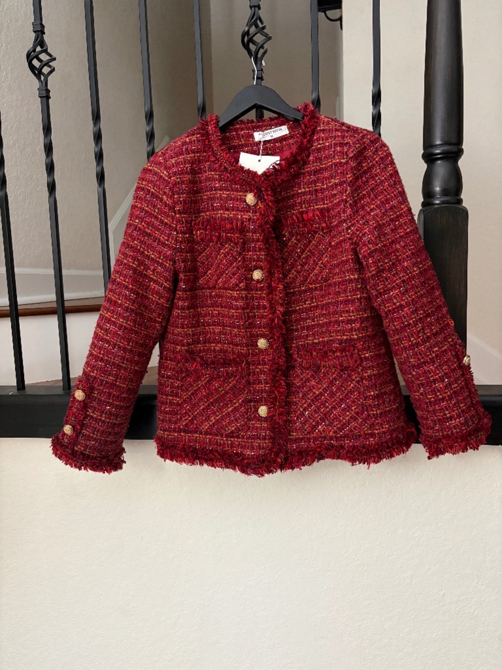 Red Tweed Blazer